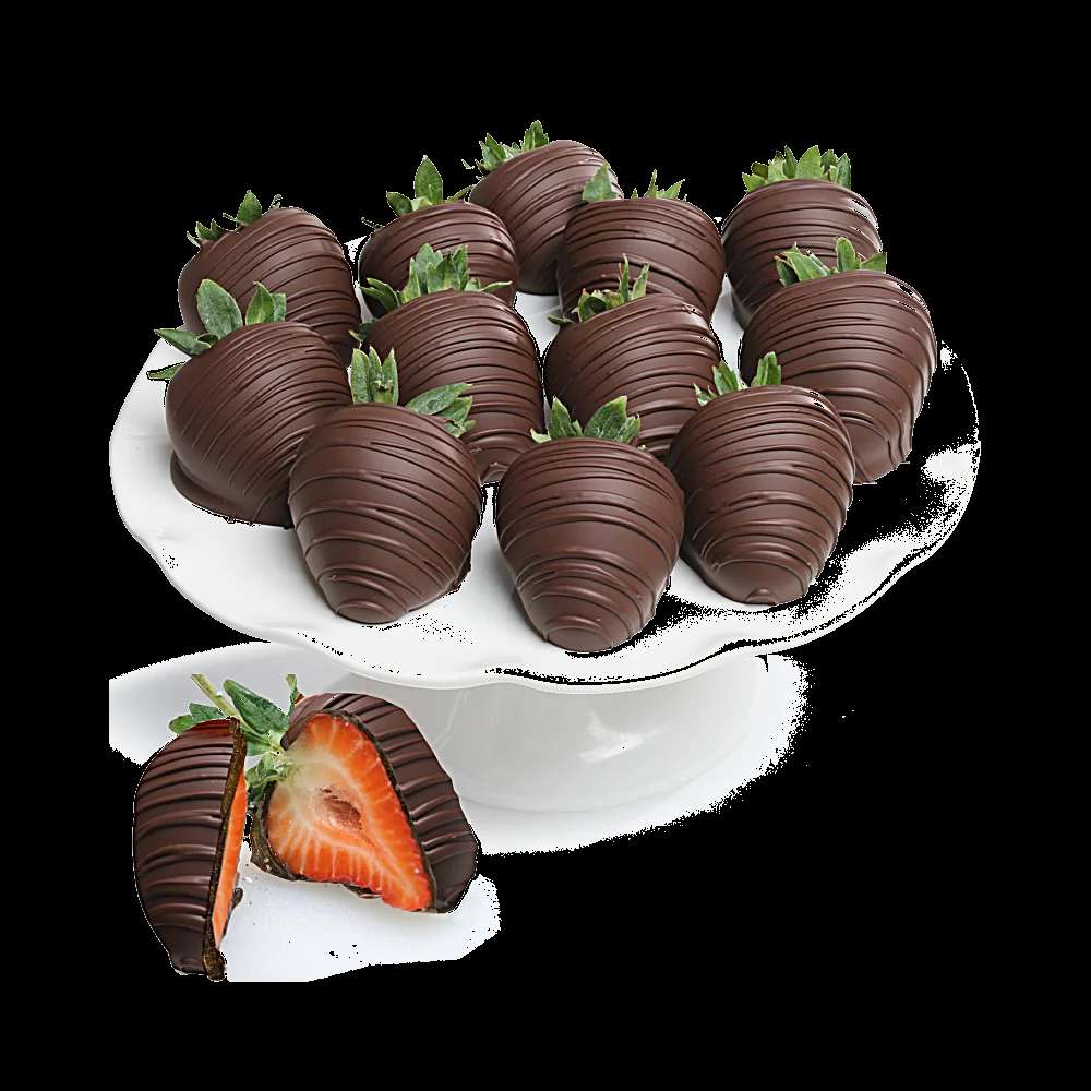 Belgian Dark Chocolate Covered Strawberries