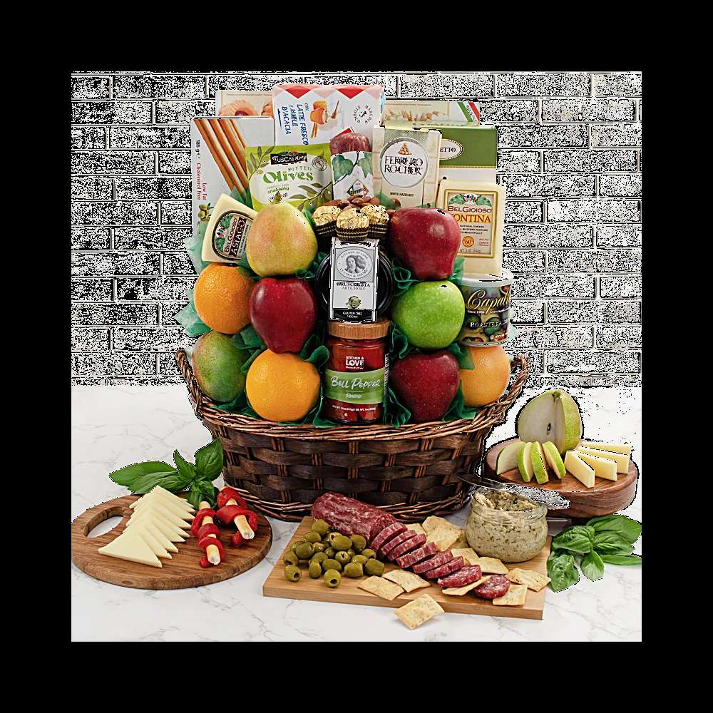 Italian Treasures Fruit Gift Basket