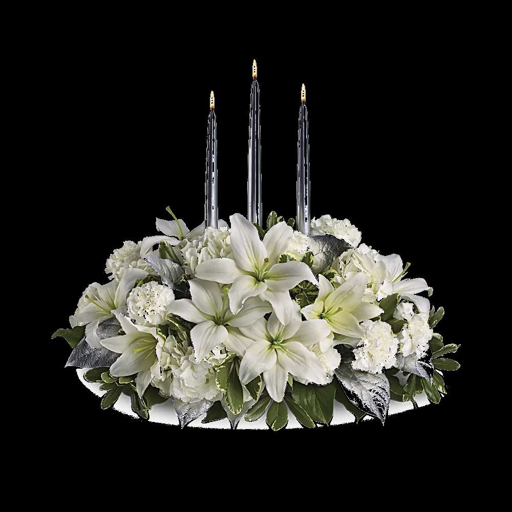 Silver Elegance Centerpiece