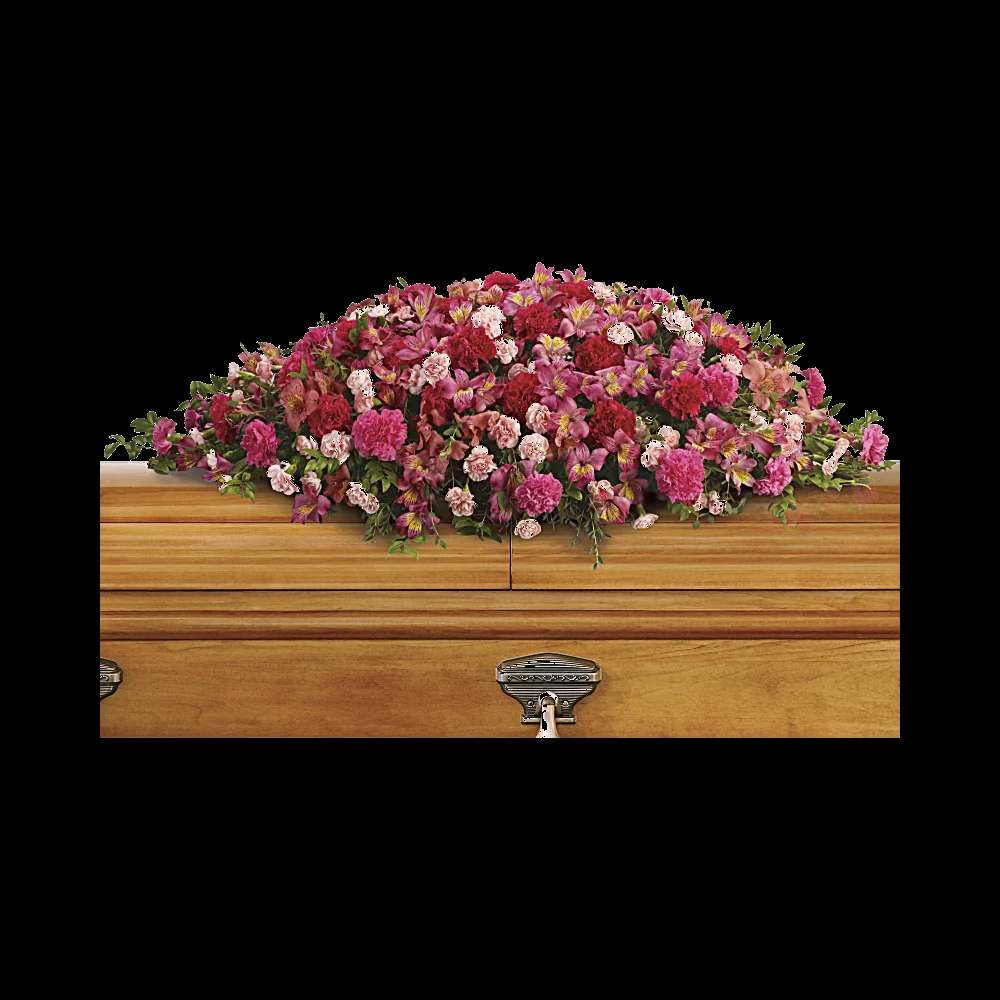 A Life Loved Casket Spray