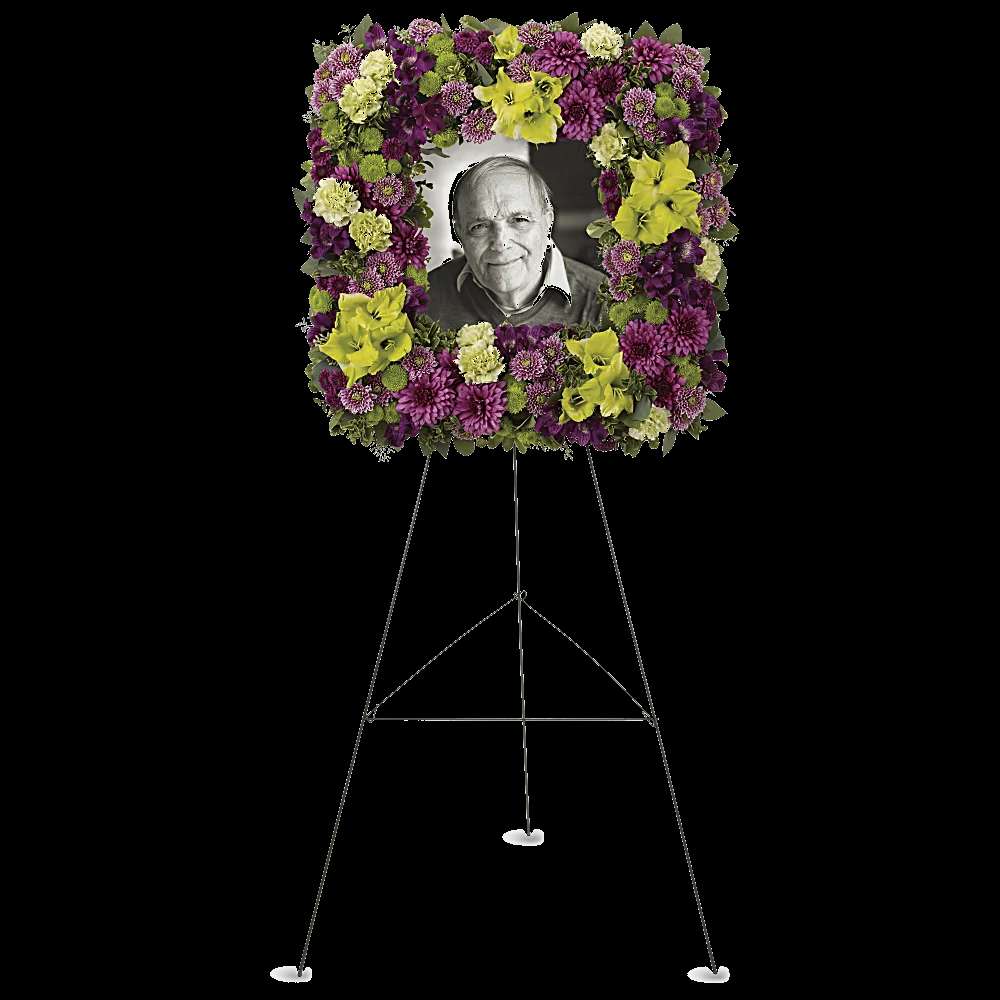 Mosaic of Memories Square Easel Wreath