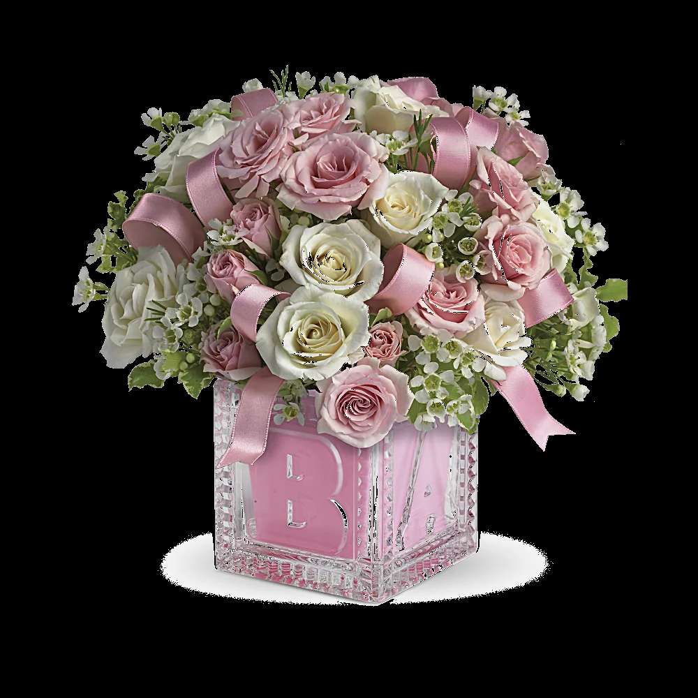 Baby's First Block by Teleflora - Pink