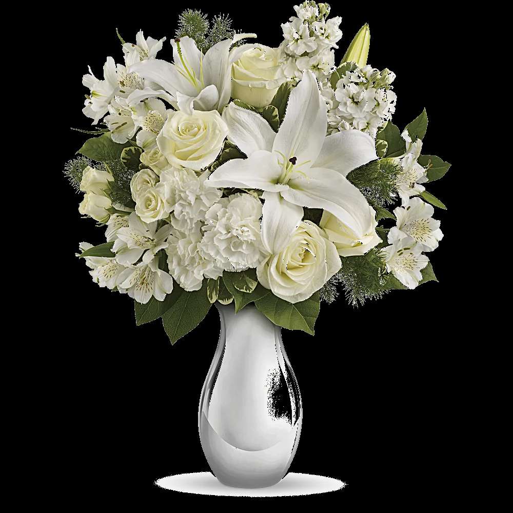 Teleflora's Shimmering White Bouquet
