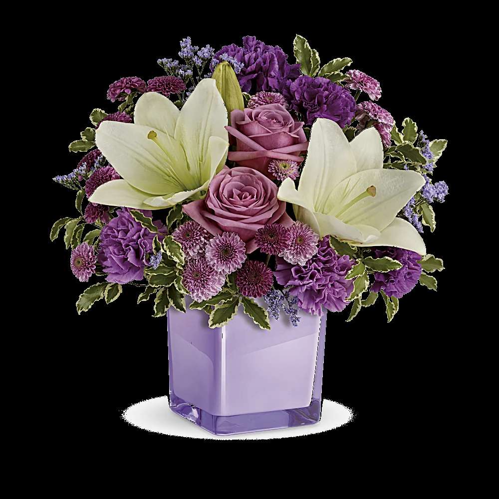 Teleflora's Pleasing Purple Bouquet
