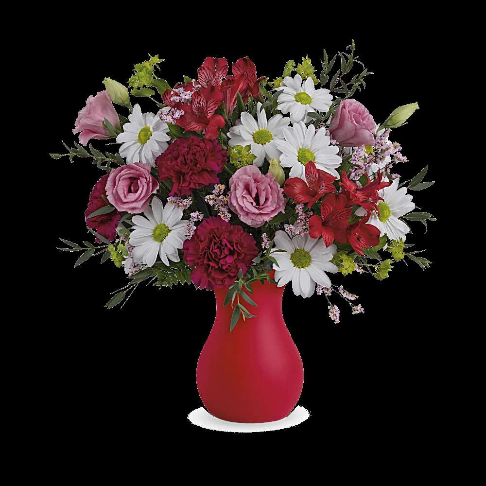 Teleflora's Kissed With Crimson Bouquet
