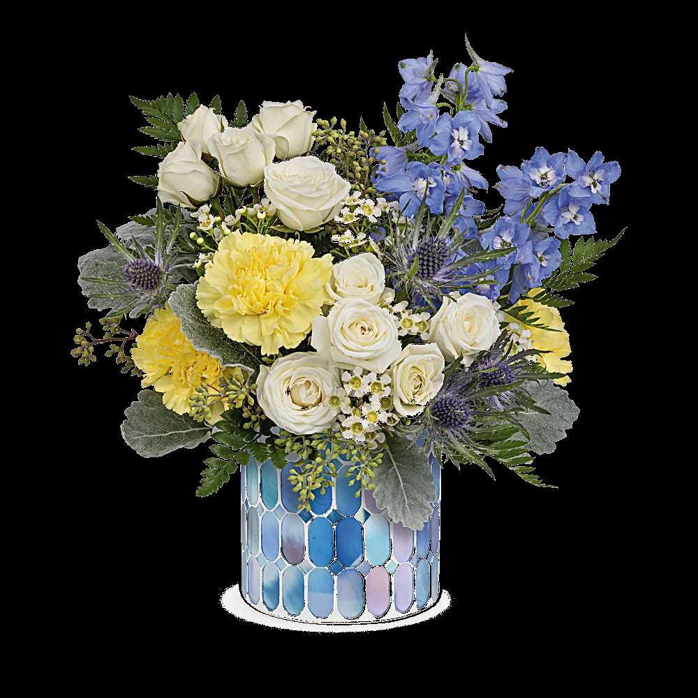 Teleflora's Dreaming of Blue Bouquet