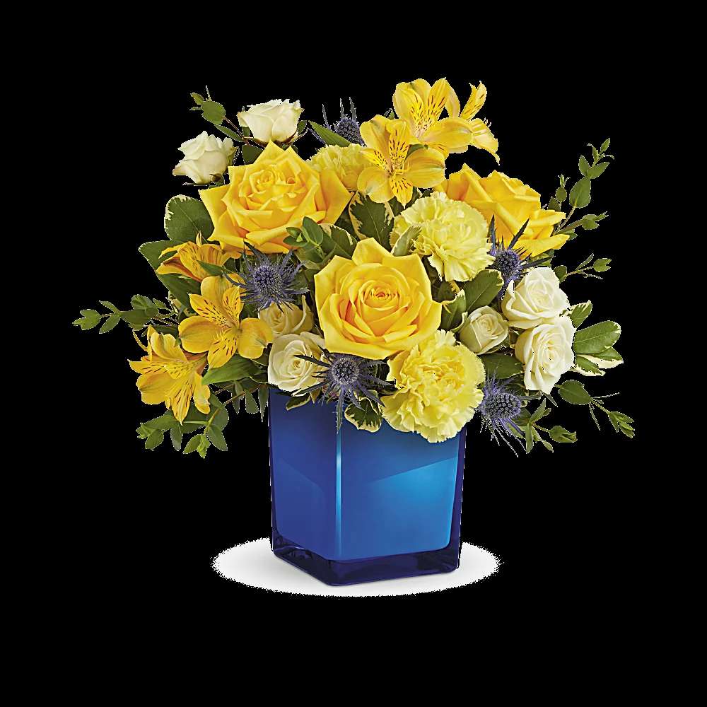 Teleflora's Golden Blue Bouquet