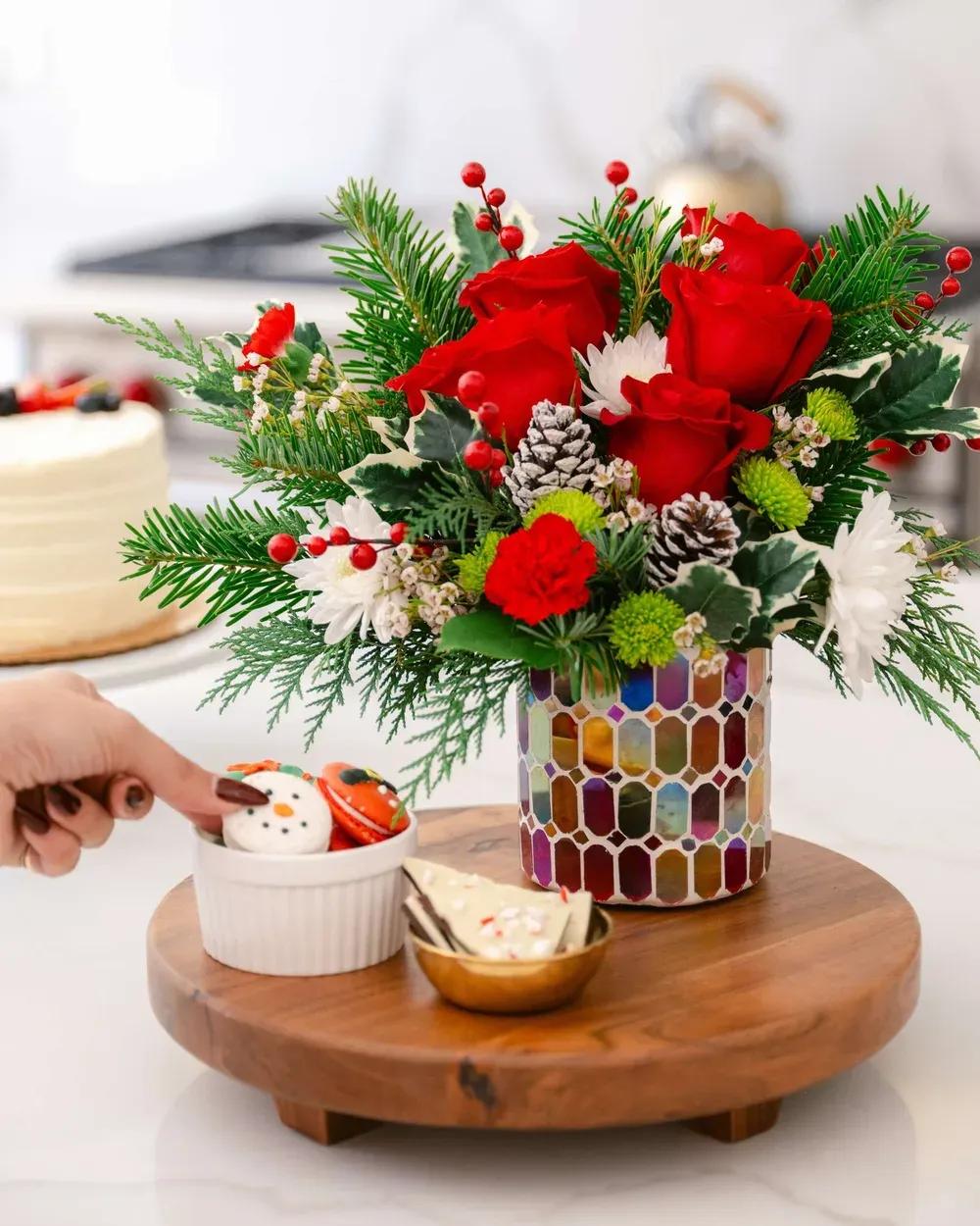 Fresh flower arrangement