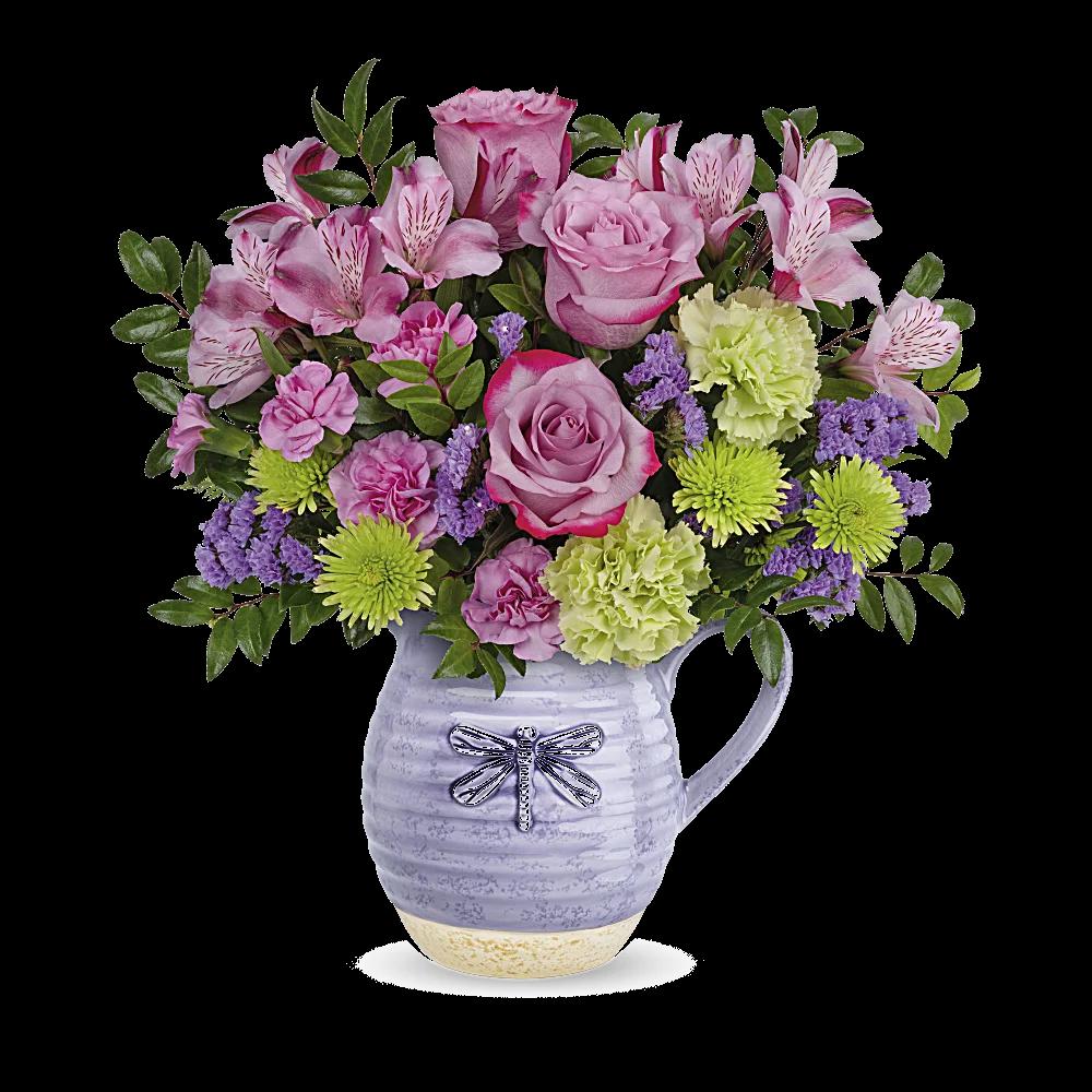 Teleflora's Whimsical Dragonfly Bouquet