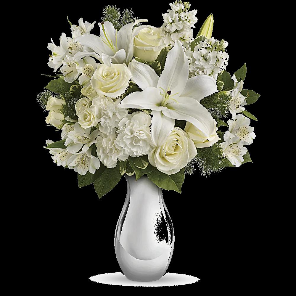 Teleflora's Shimmering White Bouquet