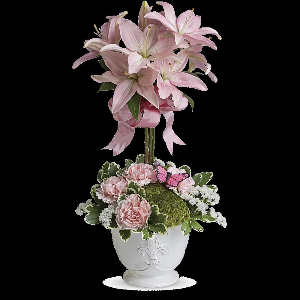 Teleflora's Blushing Lilies