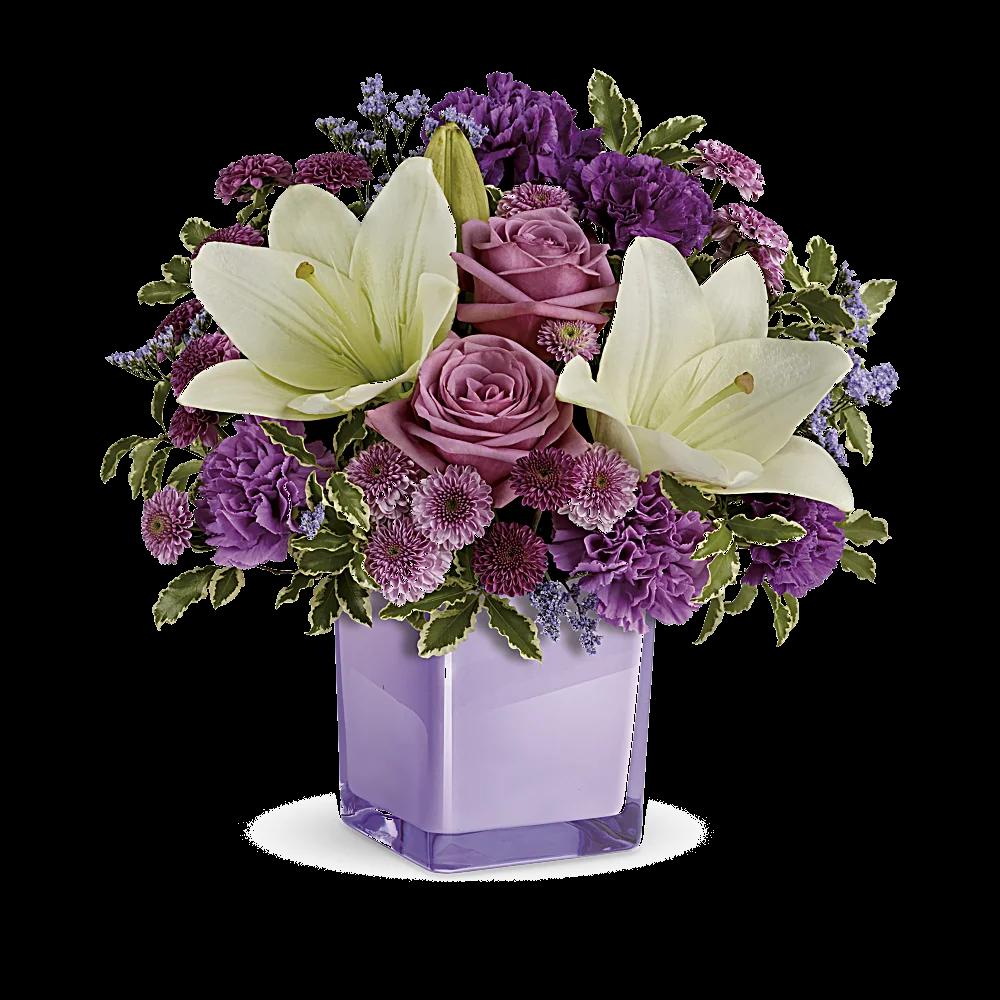 Teleflora's Pleasing Purple Bouquet