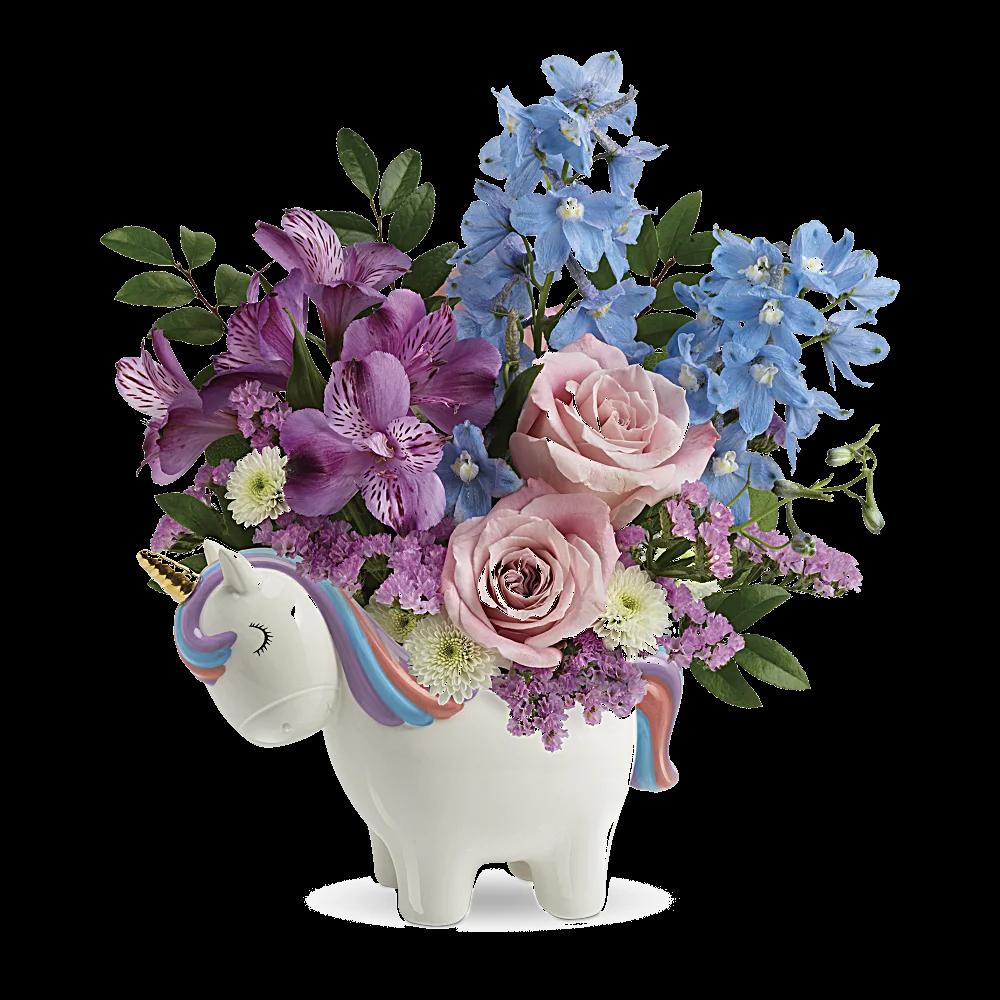 Teleflora's Enchanting Pastels Unicorn Bouquet